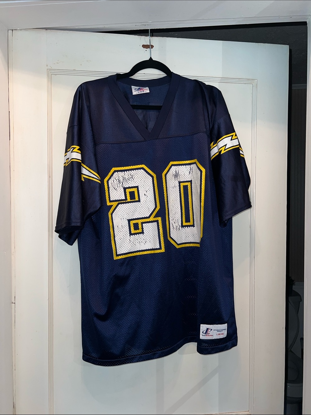 Vintage San Diego Chargers Logo Athletic jersey size large Means 20
